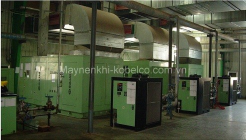 Máy nén khí trục vít 100Hp thường được sử dụng trong các doanh nghiệp, xưởng sản xuất lớn